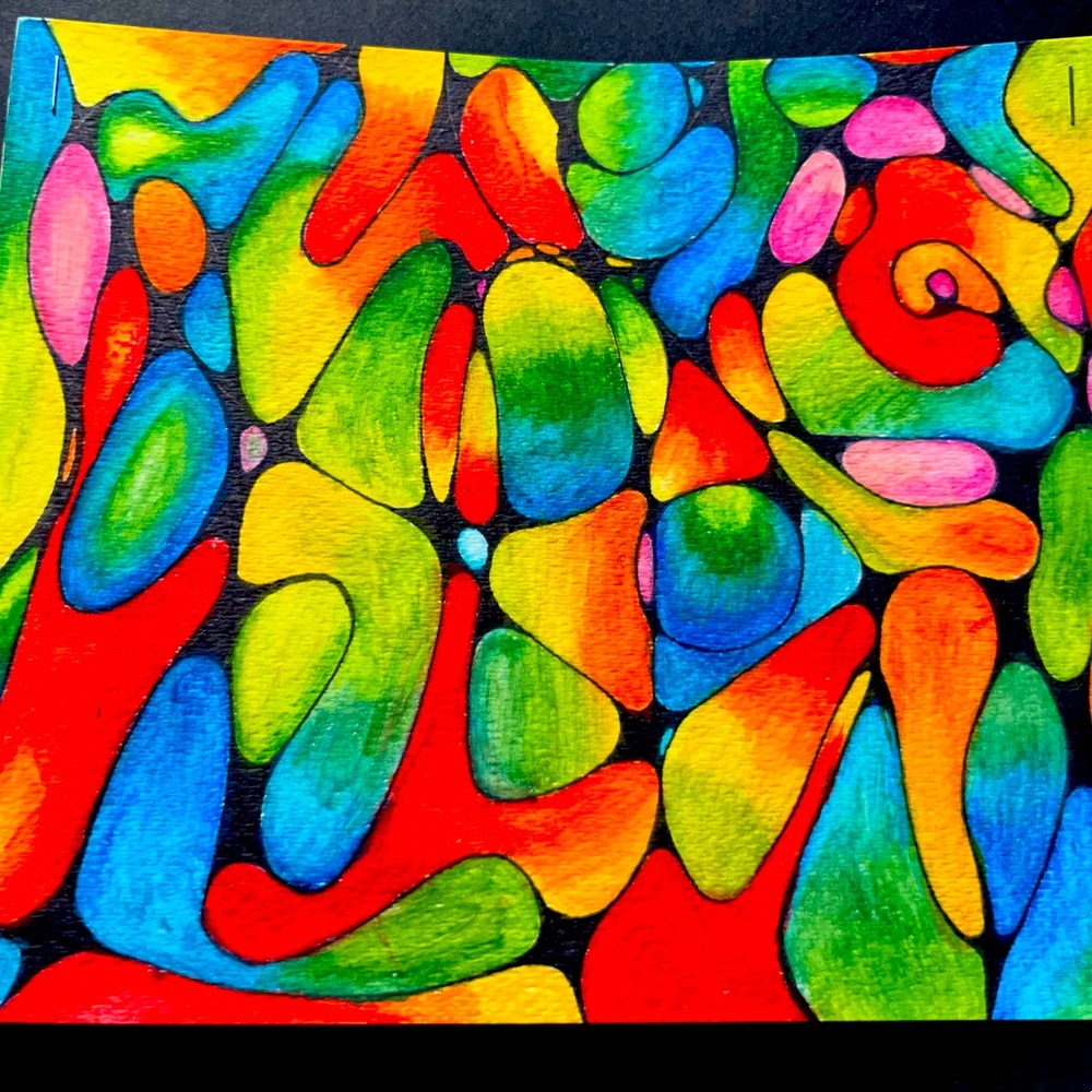 Handmade neurographic art